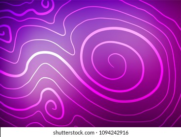 Light Purple vector indian curved texture. Blurred decorative design in Indian style with Zen tangles. Hand painted design for web, wrapping, wallpaper.