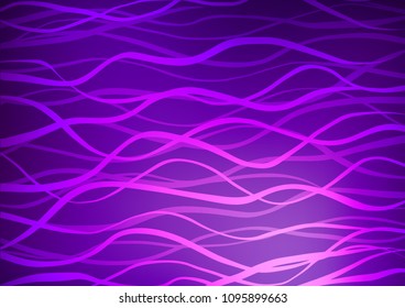 Light Purple vector indian curved texture. A completely new color illustration in doodle style. A completely new template for your business design.