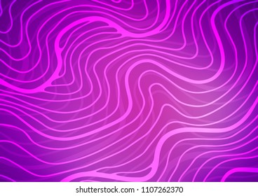 Light Purple vector indian curved texture. Ethnic elegant natural pattern with gradient. The pattern can be used for heads of websites and designs.