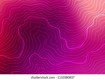 Light Purple vector indian curved background. Geometric doodle illustration in Origami style with gradient. The textured pattern can be used for website.