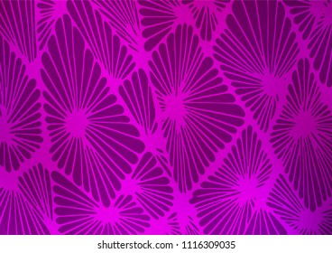 Light Purple vector indian curved texture. A completely new color illustration in doodle style. Hand painted design for web, wrapping, wallpaper.