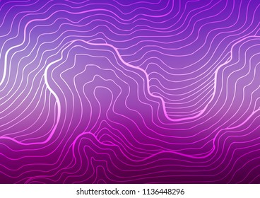 Light Purple vector indian curved texture. Colorful illustration in abstract style with doodles and Zen tangles. Hand painted design for web, leaflet, textile.