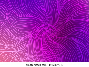 Light Purple vector indian curved background. An elegant bright illustration with lines in Natural style. The elegant pattern can be used as a part of a brand book.