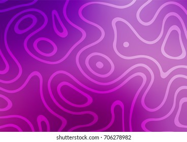 Light Purple vector indian curved pattern. Brand-new colored illustration in blurry style with doodles. Brand-new design for your business.