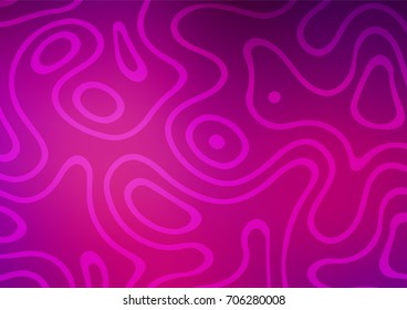 Light Purple vector indian curved template. Blurred decorative design in Indian style with zentangles. The pattern can be used for coloring books and pages for kids.