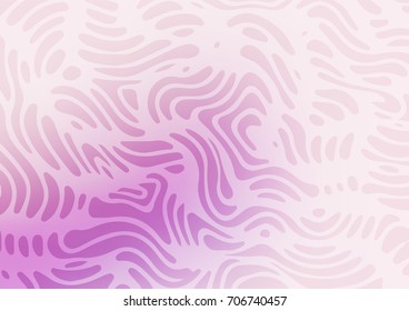 Light Purple vector indian curved background. Colorful illustration in abstract style with zentangles. Hand painted design for web, wrapping, wallpaper.