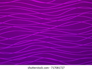 Light Purple vector indian curved background. Decorative shining illustration with doodles on abstract template. The pattern can be used for coloring books and pages for kids.