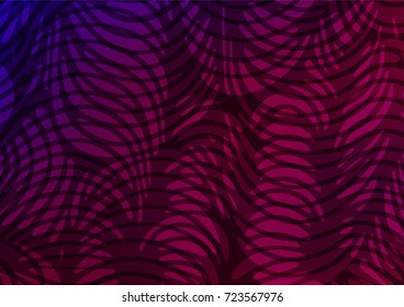 Light Purple vector indian curved pattern. Glitter abstract illustration with doodles and Zen tangles. A completely new template for your business design.