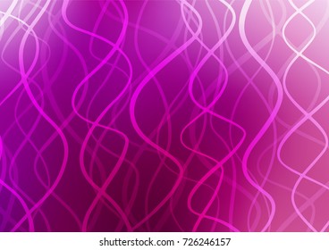 Light Purple vector indian curved texture. A vague abstract illustration with doodles in Indian style. Hand painted design for web, wrapping, wallpaper.