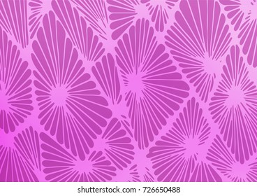 Light Purple vector indian curved texture. An elegant bright illustration with lines in Natural style. The completely new template can be used for your brand book.