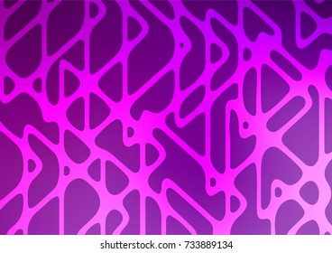 Light Purple vector indian curved template. Colorful illustration in abstract style with doodles and Zen tangles. The pattern can be used for wallpapers and coloring books.