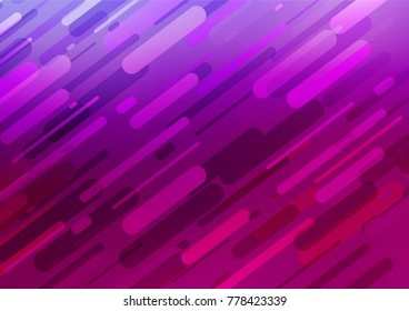 Light Purple vector indian curved background. Doodles on blurred abstract background with gradient. The completely new template can be used for your brand book.