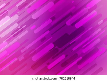 Light Purple vector indian curved template. Geometric doodle illustration in Origami style with gradient. The elegant pattern can be used as a part of a brand book.