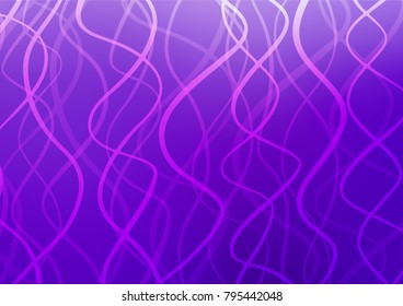 Light Purple vector indian curved template. Sketchy hand drawn doodles on blurred background. A completely new template for your business design.