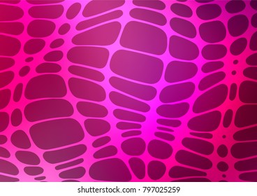Light Purple vector indian curved template. Glitter abstract illustration with doodles and Zen tangles. The template can be used as a background for cell phones.