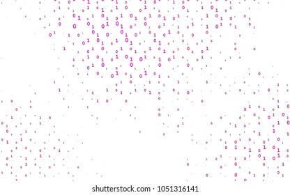 Light Purple vector layout with algebra elements. Colored mathematic signs with gradient on white background. Smart design for your business advert of university.