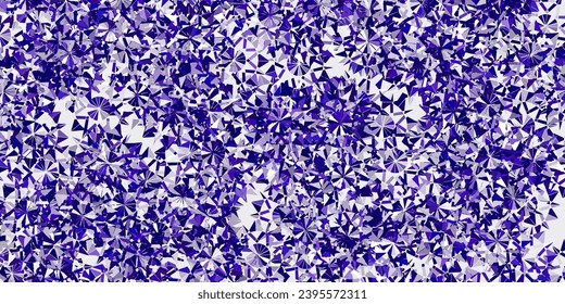Light purple vector layout with beautiful snowflakes. Colorful snow elements in decorative christmas style. Xmas design for business.