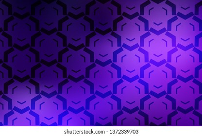 Light Purple vector layout with bent lines. Glitter abstract illustration with wry lines. The best colorful design for your business.