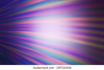 Light Purple vector layout with bent lines. Colorful geometric sample with gradient lines.  A completely new template for your design.