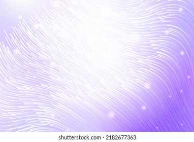 Light Purple Vector Layout With Bent Lines. A Circumflex Abstract Illustration With Gradient. A Sample For Your Ideas.