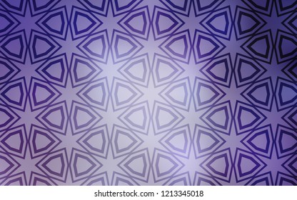 Light Purple vector layout with bright stars. Blurred decorative design in simple style with stars. Pattern for new year ad, booklets.