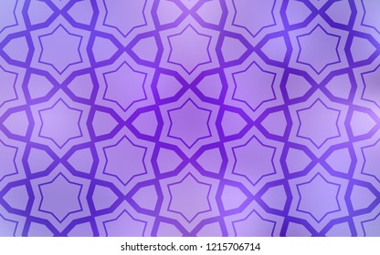 Light Purple vector layout with bright stars. Modern geometrical abstract illustration with stars. Template for sell phone backgrounds.