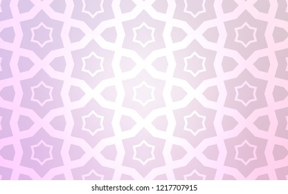 Light Purple vector layout with bright stars. Decorative illustration with stars on abstract template. Best design for your ad, poster, banner.