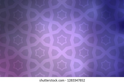 Light Purple vector layout with bright stars. Decorative illustration with stars on abstract template. Smart design for your business advert.