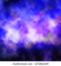 Light Purple vector layout with bright stars. Colorful illustration with abstract gradient stars. Pattern for websites, landing pages.