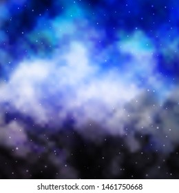 Light Purple vector layout with bright stars. Modern geometric abstract illustration with stars. Pattern for websites, landing pages.