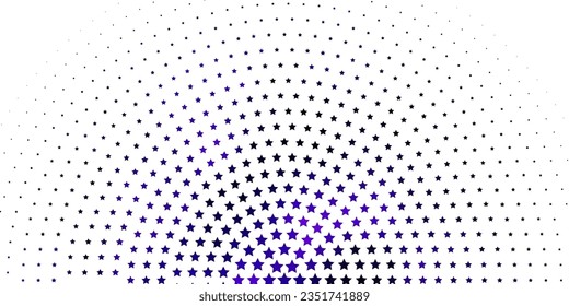 Light Purple vector layout with bright stars. Colorful illustration in abstract style with gradient stars. Best design for your ad, poster, banner.