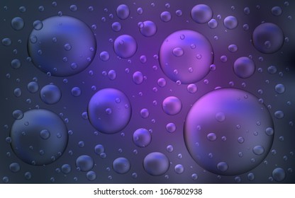 Light Purple vector layout with circle shapes. Beautiful colored illustration with blurred circles in nature style. Pattern can be used as texture of water, rain drops.