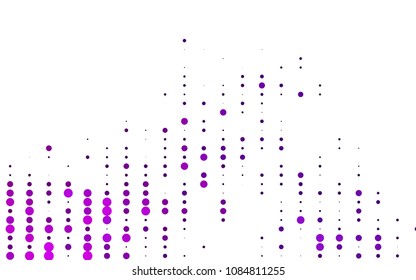 Light Purple vector  layout with circle shapes. Beautiful colored illustration with blurred circles in nature style. New design for ad, poster, banner of your website.