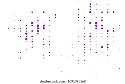 Light Purple vector  layout with circle shapes. Modern abstract illustration with colorful water drops. New design for ad, poster, banner of your website.