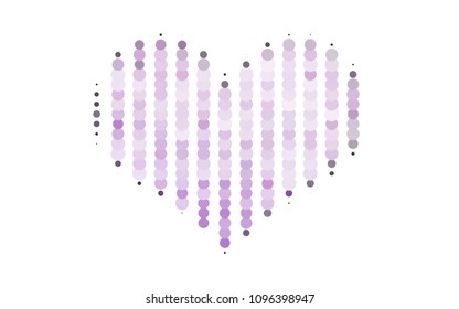 Light Purple vector  layout with circle shapes. Beautiful colored illustration with blurred circles in nature style. The pattern can be used for aqua ad, booklets.
