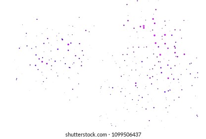 Light Purple vector  layout with circle shapes. Illustration with set of shining colorful abstract circles. Completely new template for your brand book.