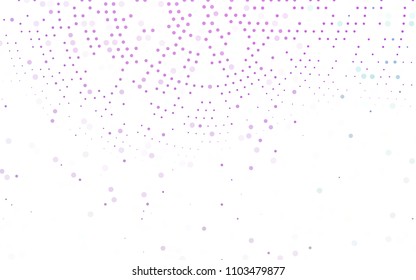 Light Purple vector  layout with circle shapes. Modern abstract illustration with colorful water drops. The pattern can be used for beautiful websites.