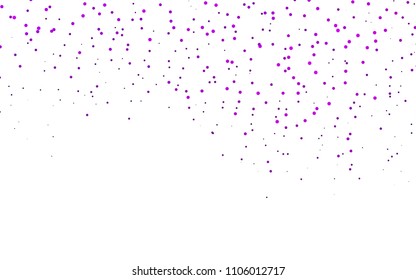 Light Purple vector  layout with circle shapes. Blurred decorative design in abstract style with bubbles. Pattern can be used as texture of water, rain drops.