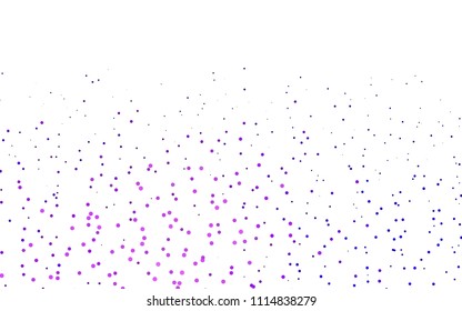Light Purple vector  layout with circle shapes. Abstract illustration with colored bubbles in nature style. The pattern can be used for ads, leaflets of liquid.