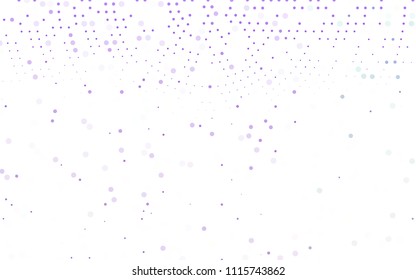 Light Purple vector  layout with circle shapes. Beautiful colored illustration with blurred circles in nature style. The pattern can be used for ads, leaflets of liquid.