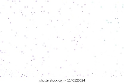 Light Purple vector  layout with circle shapes. Glitter abstract illustration with blurred drops of rain. Completely new template for your brand book.