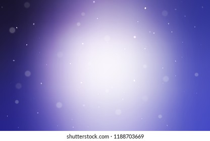 Light Purple vector layout with circle shapes. Abstract illustration with colored bubbles in nature style. Pattern can be used as texture of wallpapers.