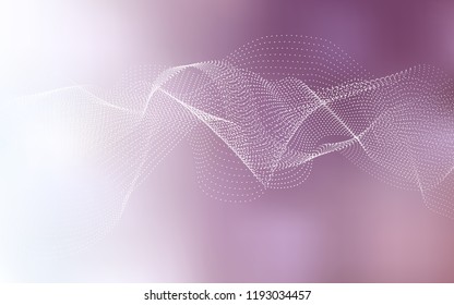 Light Purple vector layout with circle shapes. Illustration with set of shining colorful abstract circles. Pattern can be used as texture of water, rain drops.