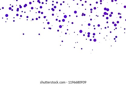 Light Purple vector layout with circle spots. Illustration with set of shining colorful abstract circles. Pattern for beautiful websites.