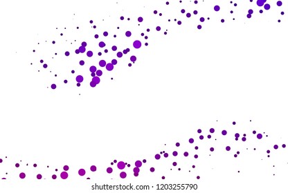 Light Purple vector layout with circle spots. Modern abstract illustration with colorful water drops. Design for business adverts.