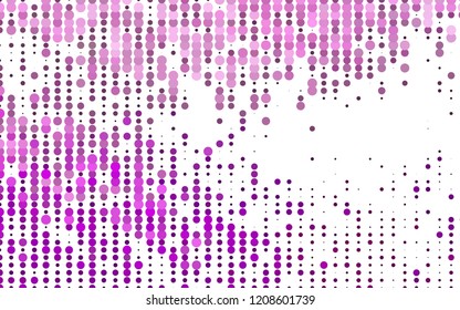Light Purple vector layout with circle shapes. Blurred bubbles on abstract background with colorful gradient. Pattern for beautiful websites.