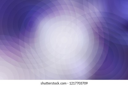 Light Purple vector layout with circle shapes. Blurred decorative design in abstract style with bubbles. Pattern can be used for ads, leaflets.