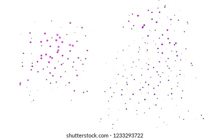 Light Purple vector  layout with circle shapes. Blurred decorative design in abstract style with bubbles. The pattern can be used for beautiful websites.
