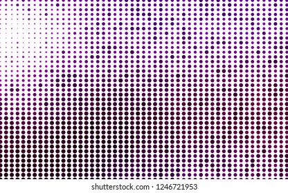 Light Purple vector layout with circle shapes. Glitter abstract illustration with blurred drops of rain. Pattern for ads, booklets.