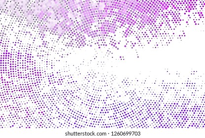 Light Purple vector layout with circle shapes. Illustration with set of shining colorful abstract circles. Design for posters, banners.